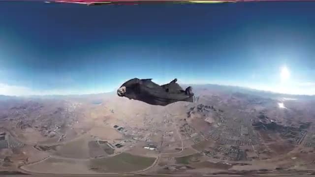 پرواز انسان در آسمان - دوربین 360 درجه