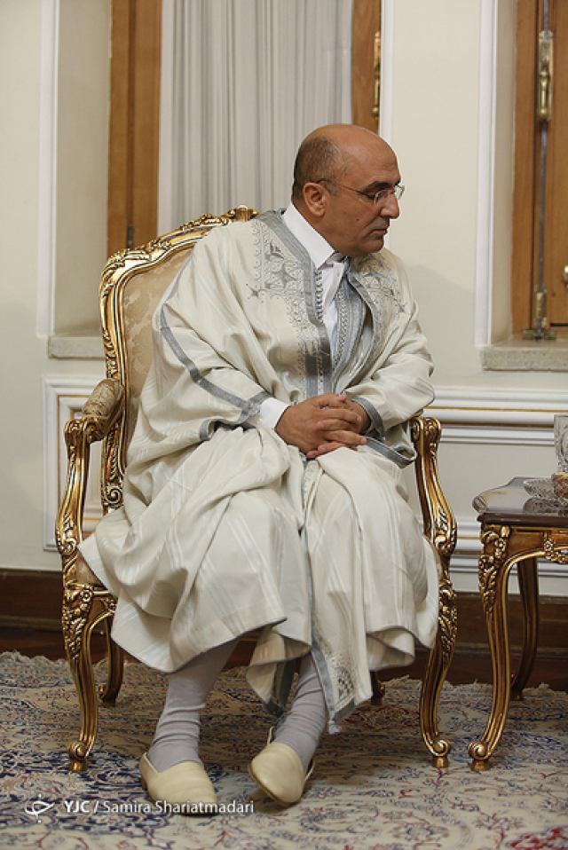 تصویری لباس عجیب و غریب یک سفیر در دیدار با ظریف