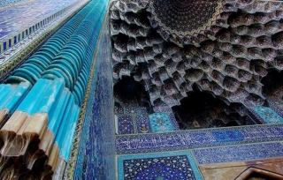 پایان عملیات مرمت ایوان گنبد خانه مسجد تاریخی شاه اصفهان