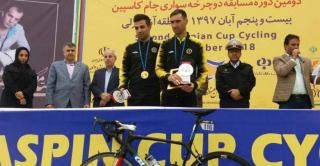 گنج خانلو، قهرمان مسابقات دوچرخه سواری جایزه بزرگ کاسپین