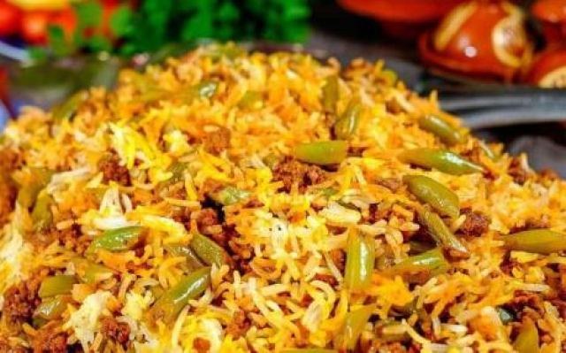 طرز تهیه لوبیا پلو مجلسی با ته دیگ خوشمزه 5 مدل