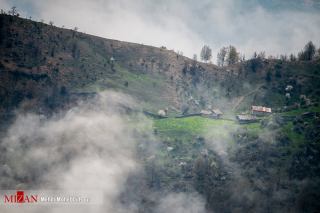 گزارش تصویری/اقیانوس ابر در روستای فیل‌بند