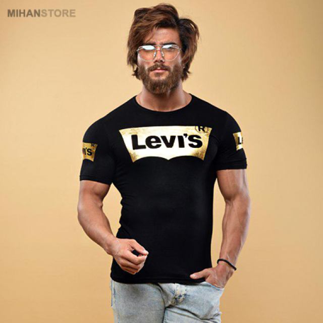 تی شرت مردانه طرح LEVIS