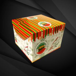 جعبه همبرگر - ایرانیان پک  طراحی و چاپ جعبه فست فود