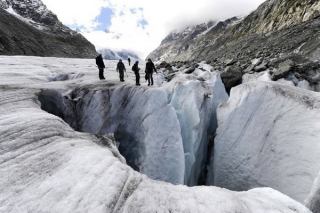 ذوب شدن یخچال طبیعی مون بلان و خطرات آن