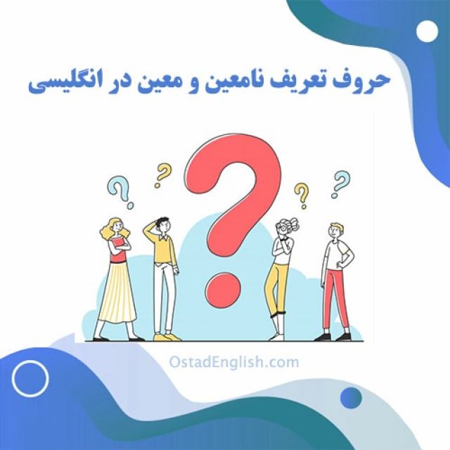 حروف تعریف معین و نامعین در انگلیسی