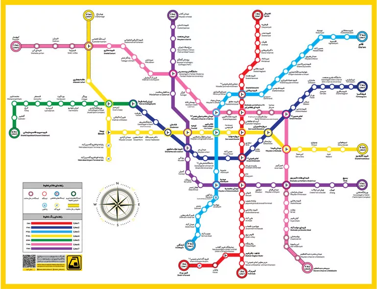 تکنولوژی و نقشه متروی تهران: تحولاتی در سفرهای شهری بهبود یافته