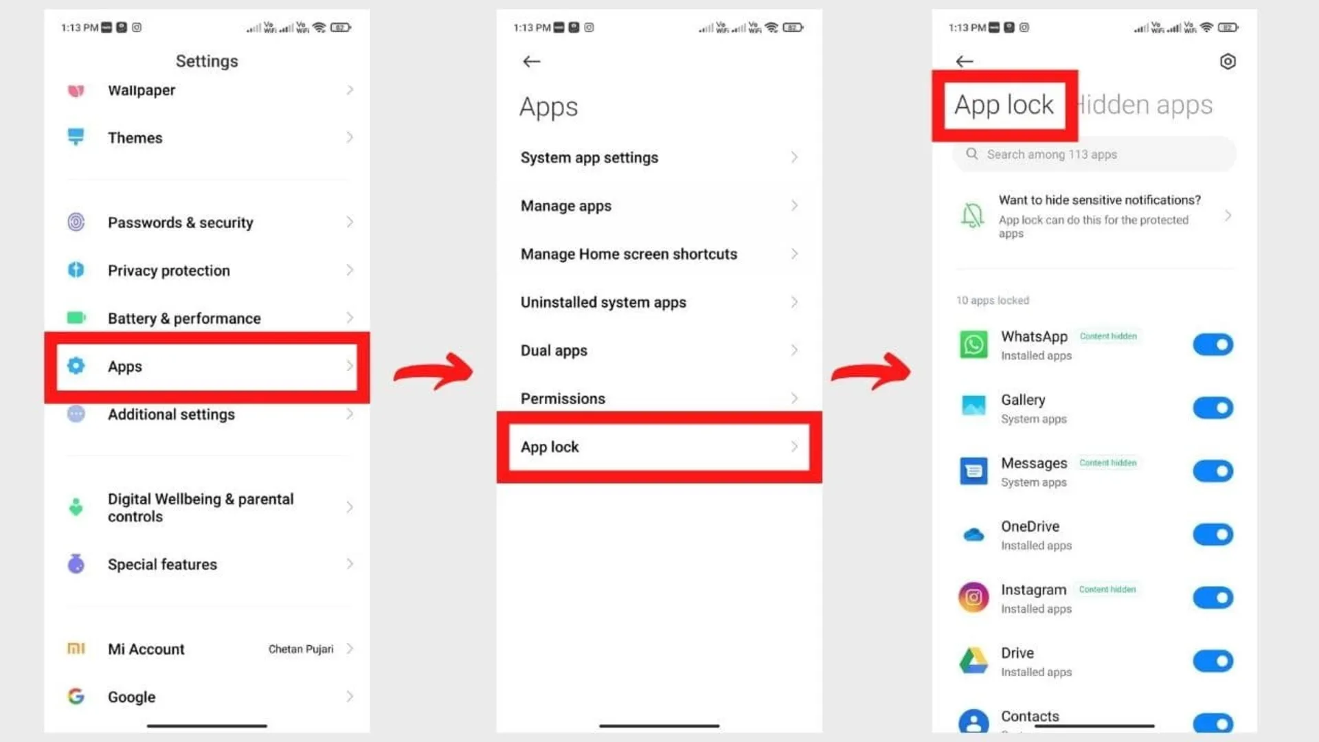 چگونه براي برنامه‌ها رمز بگذاريم