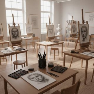 دوره نقاشی سیاه قلم ترنم صبا