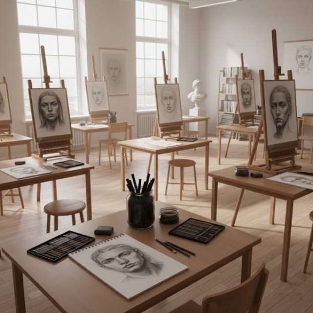 دوره نقاشی سیاه قلم ترنم صبا