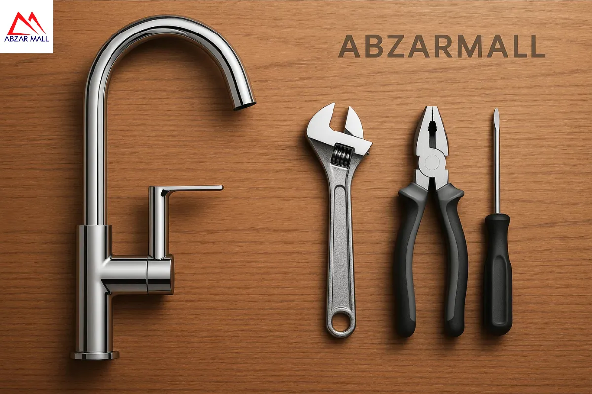 آموزش تعویض شیر آب آشپزخانه