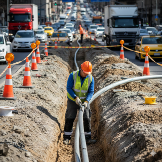 نحوه نصب کابل‌های آلومینیومی زمینی در مناطق با ترافیک بالا