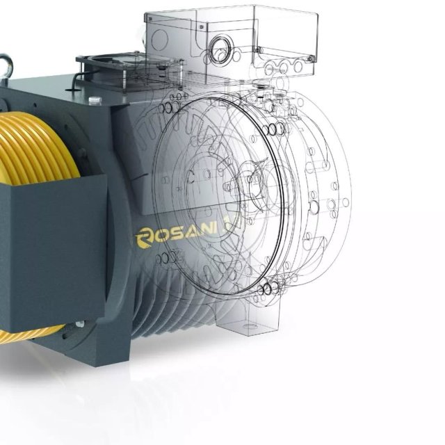 موتور گیرلس آسانسور روسانی 8 نفره توان 4.13kw سرعت 1m/s