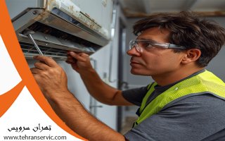 نصب کولر گازی در باغ خزانه