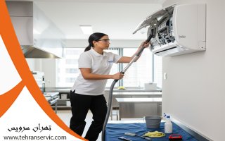 نصب کولر گازی در امام زاده حسن