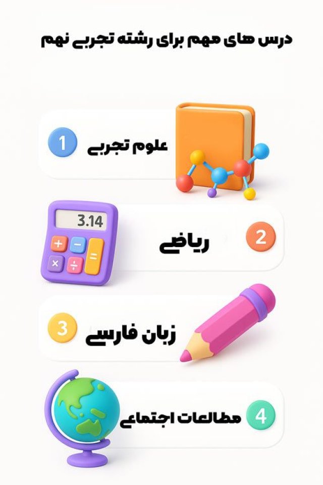 راهنمای هدایت تحصیلی رشته علوم تجربی ۱۴۰۴: شرایط و دروس مهم
