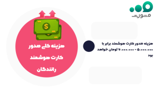 هزینه صدور و تمدید کارت هوشمند رانندگان پایه ۱، ۲ و ۳ 