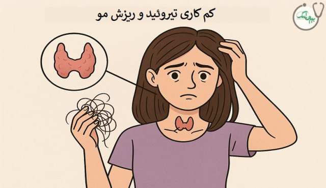 چه ارتباطی بین ریزش مو و کم کاری تیروئید وجود دارد؟