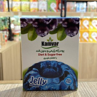 پودر ژله رژیمی و بدون قند کامور با طعم بلوبری