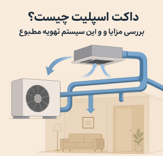 داکت اسپلیت چیست؟ بررسی مزایا و 6 عیب مهم این سیستم تهویه مطبوع
