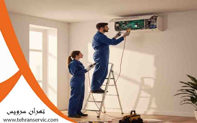 تعمیر کولر گازی در سعادت آباد