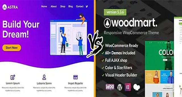 مقایسه قالب وودمارت و قالب آسترا